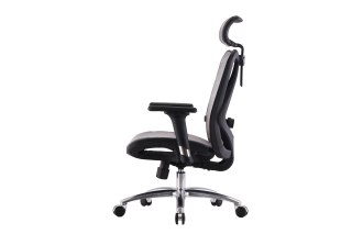 FOTEL OBROTOWY ERGONOMIA, WYGODNY, CZARNY, DO SALONU, STYL, MESH, Z SIATKI