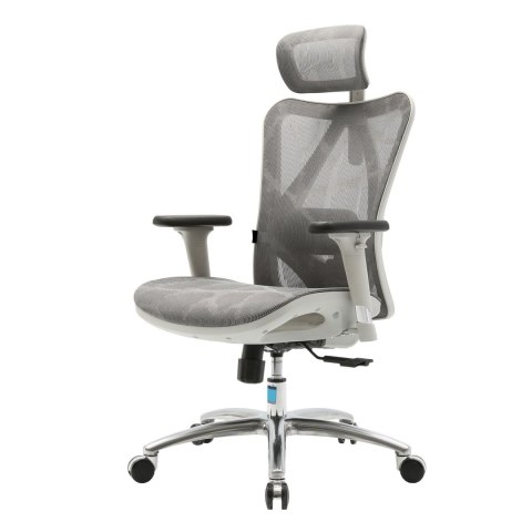 FOTEL BIUROWY ERGONOMICZNY ERGONOVA, CZARNY, SIATKA, WYGODNY, DO BIURA, 3D
