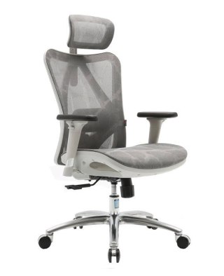 FOTEL BIUROWY ERGONOMICZNY ERGONOVA, CZARNY, SIATKA, WYGODNY, DO BIURA, 3D