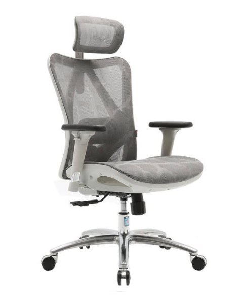 FOTEL BIUROWY ERGONOMICZNY ERGONOVA, CZARNY, SIATKA, WYGODNY, DO BIURA, 3D