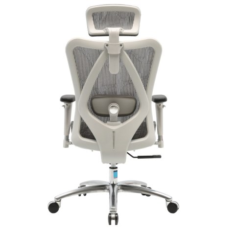 FOTEL BIUROWY ERGONOMICZNY ERGONOVA, CZARNY, SIATKA, WYGODNY, DO BIURA, 3D