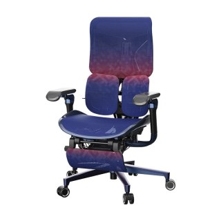 FOTEL VORTEX, ERGONOMICZNY, ROZKŁADANY, Z PODNÓŻKIEM, WYPOCZYNKOWY, CZARNY