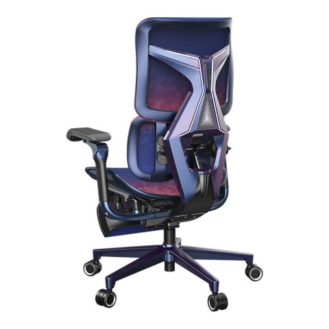 FOTEL VORTEX, ERGONOMICZNY, ROZKŁADANY, Z PODNÓŻKIEM, WYPOCZYNKOWY, CZARNY