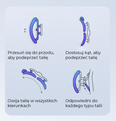 FOTEL VORTEX, ERGONOMICZNY, ROZKŁADANY, Z PODNÓŻKIEM, WYPOCZYNKOWY, CZARNY