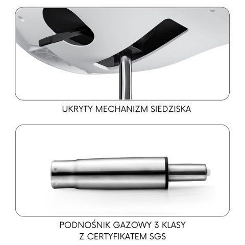 KRZESŁO BIUROWE AERIS, OBROTOWE, NOWOCZESNE, SZARE, DO SALONU, BIURA