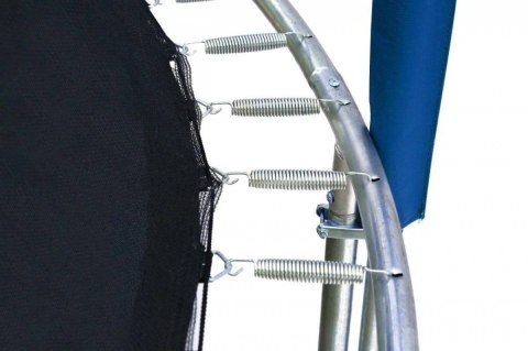 TRAMPOLINA OGRODOWA SKYFLYER 487CM 16FT, SIATKA, DRABINKA, NIEBIESKA