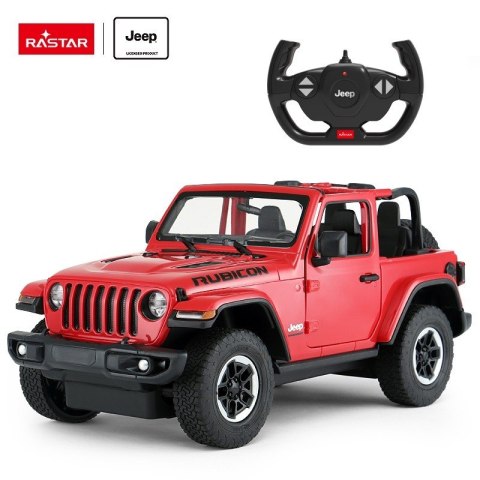 Jeep Wrangler JL R/C skala 1:14 Rastar 79400 samochód sterowany czerwony