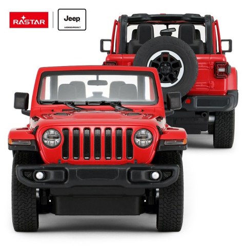 Jeep Wrangler JL R/C skala 1:14 Rastar 79400 samochód sterowany czerwony