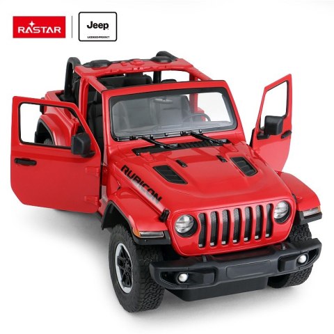 Jeep Wrangler JL R/C skala 1:14 Rastar 79400 samochód sterowany czerwony