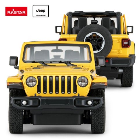 Jeep Wrangler JL R/C skala 1:14 Rastar 79400 samochód sterowany żółty