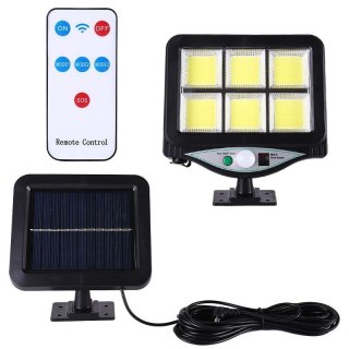 Lampa solarna z czujnikiem ruchu zmierzchu + pilot
