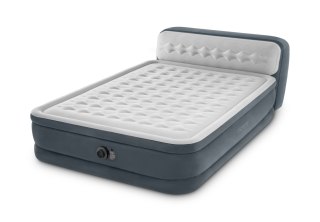 Dwuosobowy materac dmuchany z zagłówkiem łóżko z pompką 230V INTEX 64448 ND