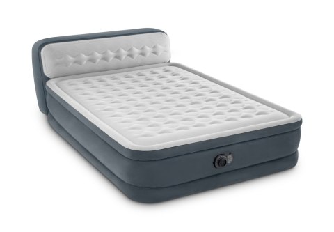 Dwuosobowy materac dmuchany z zagłówkiem łóżko z pompką 230V INTEX 64448 ND