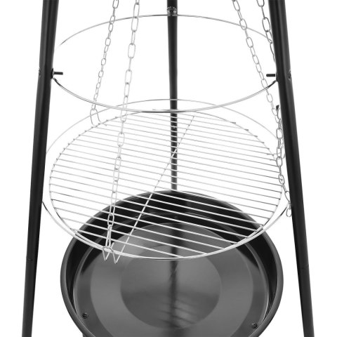 Palenisko trójnóg duży grill ogniskowy ogrodowy wiszący 2w1