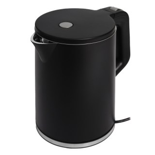Czajnik elektryczny bezprzewodowy mały turystyczny 1500W 1.2l obrotowy czarny