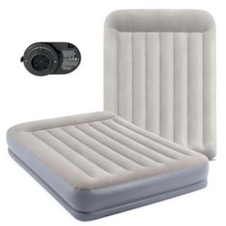 Dwuosobowy materac dmuchany 152x203x30 cm z wbudowaną pompką 220V INTEX 64118 ND