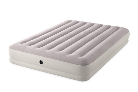 Dwuosobowy materac welurowy 152x203x30 cm z pompką elektryczną INTEX 64179