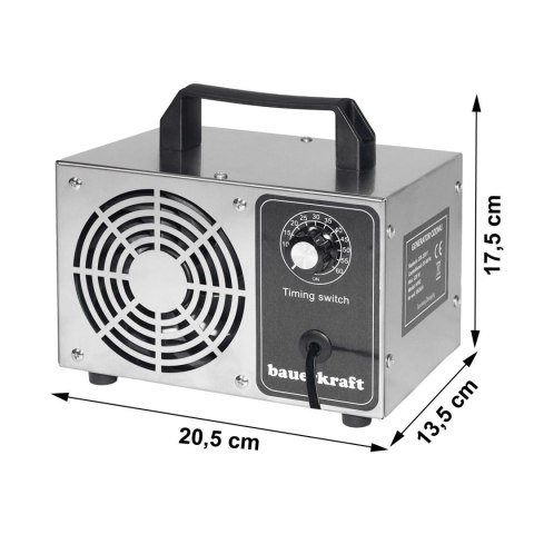 Generator ozonu ozonator oczyszczacz powietrza 60 000 mg/h timer 120W