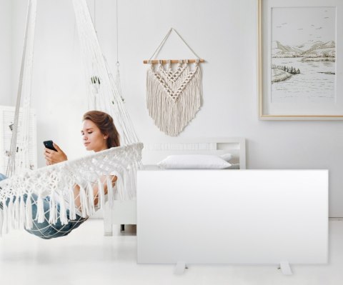 Grzejnik na podczerwień panel grzewczy promiennik IR 770W WIFI 60x120 cm biały