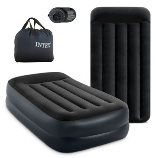 Jednoosobowy materac dmuchany 99x191x42 cm z wbudowaną pompką 220V INTEX 64122 ND