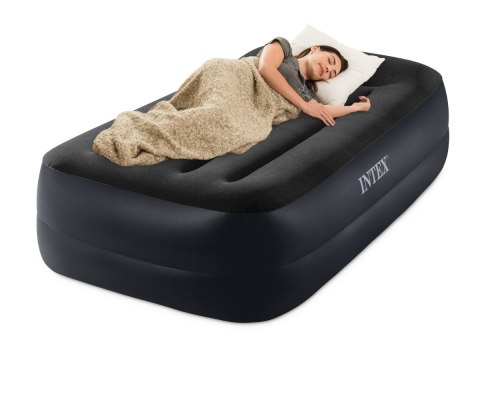 Jednoosobowy materac dmuchany 99x191x42 cm z wbudowaną pompką 220V INTEX 64122 ND