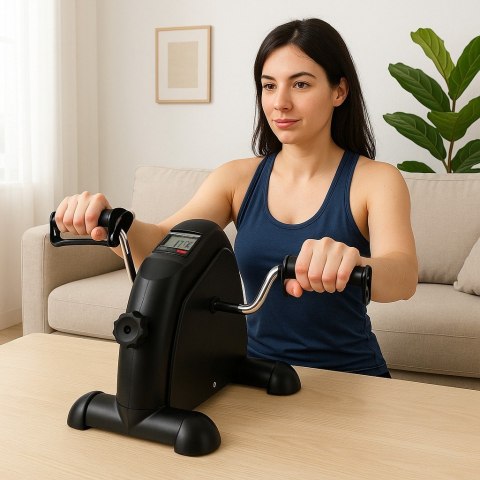 Kompaktowy rower treningowy rotor do ćwiczen rowerek rehabilitacyjny 2w1