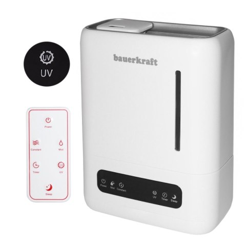 Nawilżacz powietrza filtr UV aromaterapia pilot timer Bauerkraft