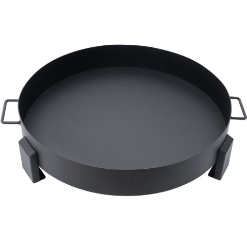 Duże solidne palenisko ogrodowe 60 cm z uchwytami idealne do ogniska