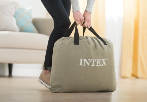 Dwuosobowy materac dmuchany 152x203x42 cm łóżko pompka 220V INTEX 64136ND