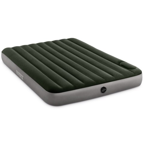 Dwuosobowy materac dmuchany z wbudowaną pompką 203x152x25 cm INTEX 64763