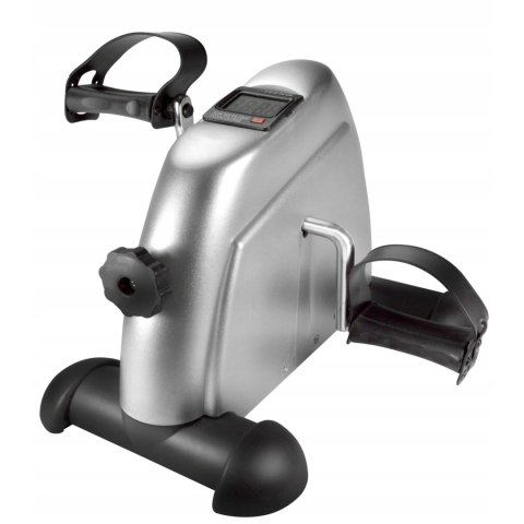 Kompaktowy rower treningowy rotor do ćwiczen rowerek rehabilitacyjny 2w1 srebrny