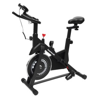 Rower treningowy cardio domowy stacjonarny Bauerkraft koło zamachowe 4kg biały