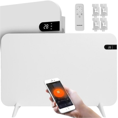 Grzejnik na podczerwień panel grzewczy promiennik IR 450W WIFI 45x70 cm z wyświetlaczem