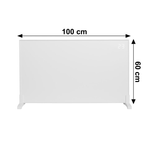 Grzejnik na podczerwień panel grzewczy promiennik IR 800W WIFI 60x100 cm z wyświetlaczem LED