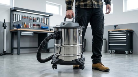 Przemysłowy odkurzacz kominkowy do pieca popiołu sadzy żaroodporny 20l 1200W