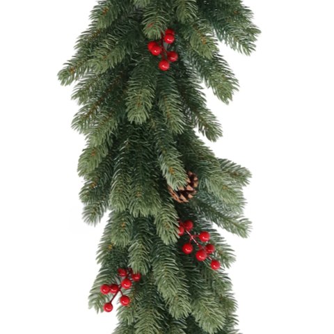 Świąteczna girlanda choinkowa 200 cm stroik premium