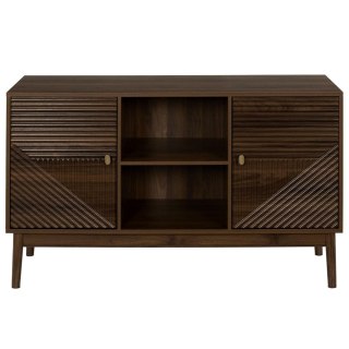 KOMODA NOCELLO, 120 CM, ORZECH, RYFLOWANA, DO SALONU, SYPIALNI, NA NÓŻKACH