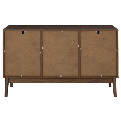 KOMODA NOCELLO, 120 CM, ORZECH, RYFLOWANA, DO SALONU, SYPIALNI, NA NÓŻKACH
