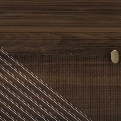 KOMODA NOCELLO, 120 CM, ORZECH, RYFLOWANA, DO SALONU, SYPIALNI, NA NÓŻKACH