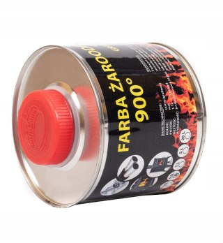Farba lakier żaroodporna do kominka/pieca czarna 0.25L