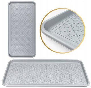 Ociekacz na Buty Szary 76 x 38 cm Mata Podstawka Podkładka Osuszacz