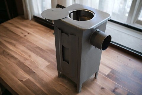 PIECYK KOZA VISPURA, 5KW, SZAMOT, ECODESIGN 2022, DREWNO, PŁYTA, WARSZTAT