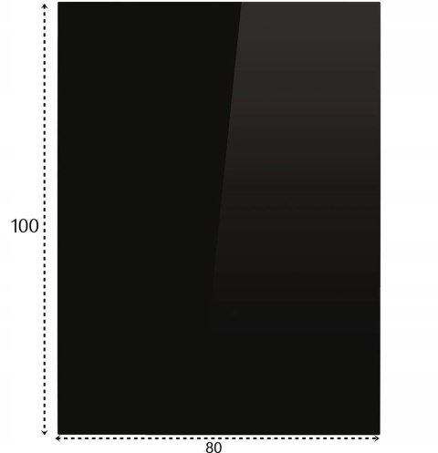 SZYBA HARTOWANA POD KOMINEK, PODSTAWA SZKLANA 100X80, 5MM, PIEC KOZA