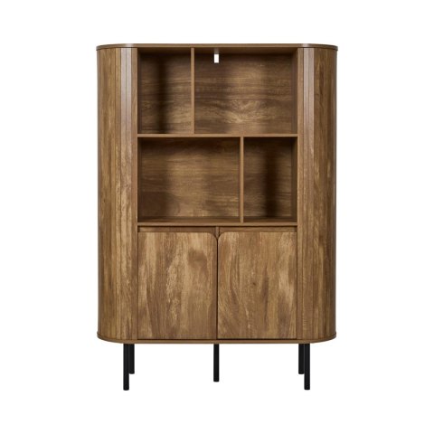 REGAŁ NA KSIĄŻKI NORDVIK, DO SALONU, SZAFKA, PÓŁKA, LOFT, DĄB, 100 CM, 5
