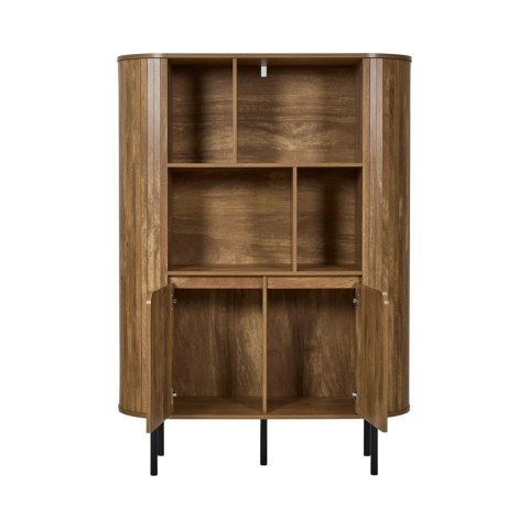 REGAŁ NA KSIĄŻKI NORDVIK, DO SALONU, SZAFKA, PÓŁKA, LOFT, DĄB, 100 CM, 5