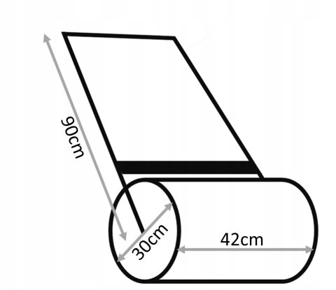 Walec ogrodowy do trawnika 42 cm | 60 kg | Rękawiczki GRATIS