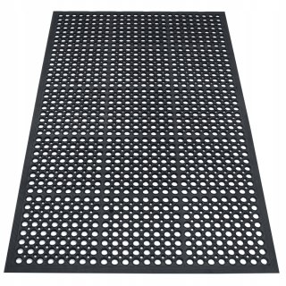 Wycieraczka Gumowa Pod Drzwi 60x90 cm Zewnętrzna z Najazdem Ażurowa Duża