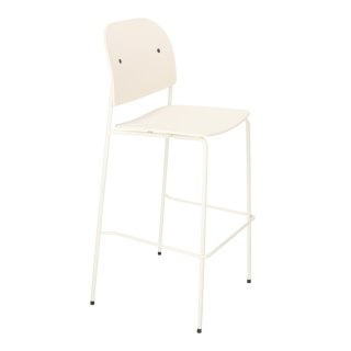 HOKER KRZESŁO BAROWE FLUX 75 CM, KREMOWE, DO WYSPY KUCHENNEJ, NOWOCZESNY