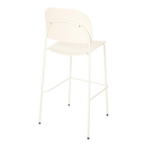 HOKER KRZESŁO BAROWE FLUX 75 CM, KREMOWE, DO WYSPY KUCHENNEJ, NOWOCZESNY