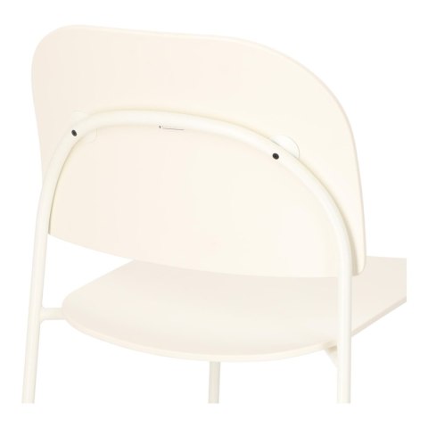HOKER KRZESŁO BAROWE FLUX 75 CM, KREMOWE, DO WYSPY KUCHENNEJ, NOWOCZESNY